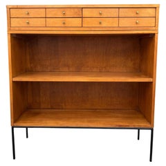 Midcentury Paul McCobb Single Bookcase with Jewelry Cabinet