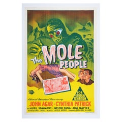 The Mole People '1956' Original Sci-Fi Retro Poster Mint, Artwork