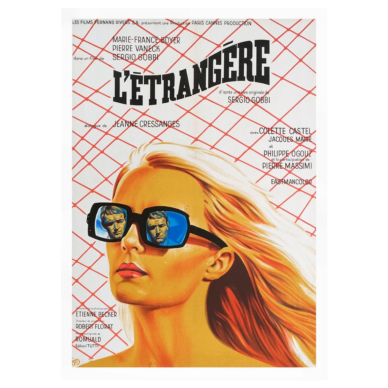 L'Etrangere '1968' French Original Vintage Poster Mint, Linen Backed For Sale