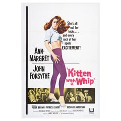 Kitten With A Whip '1964' Vintage Original Poster Linen Backed
