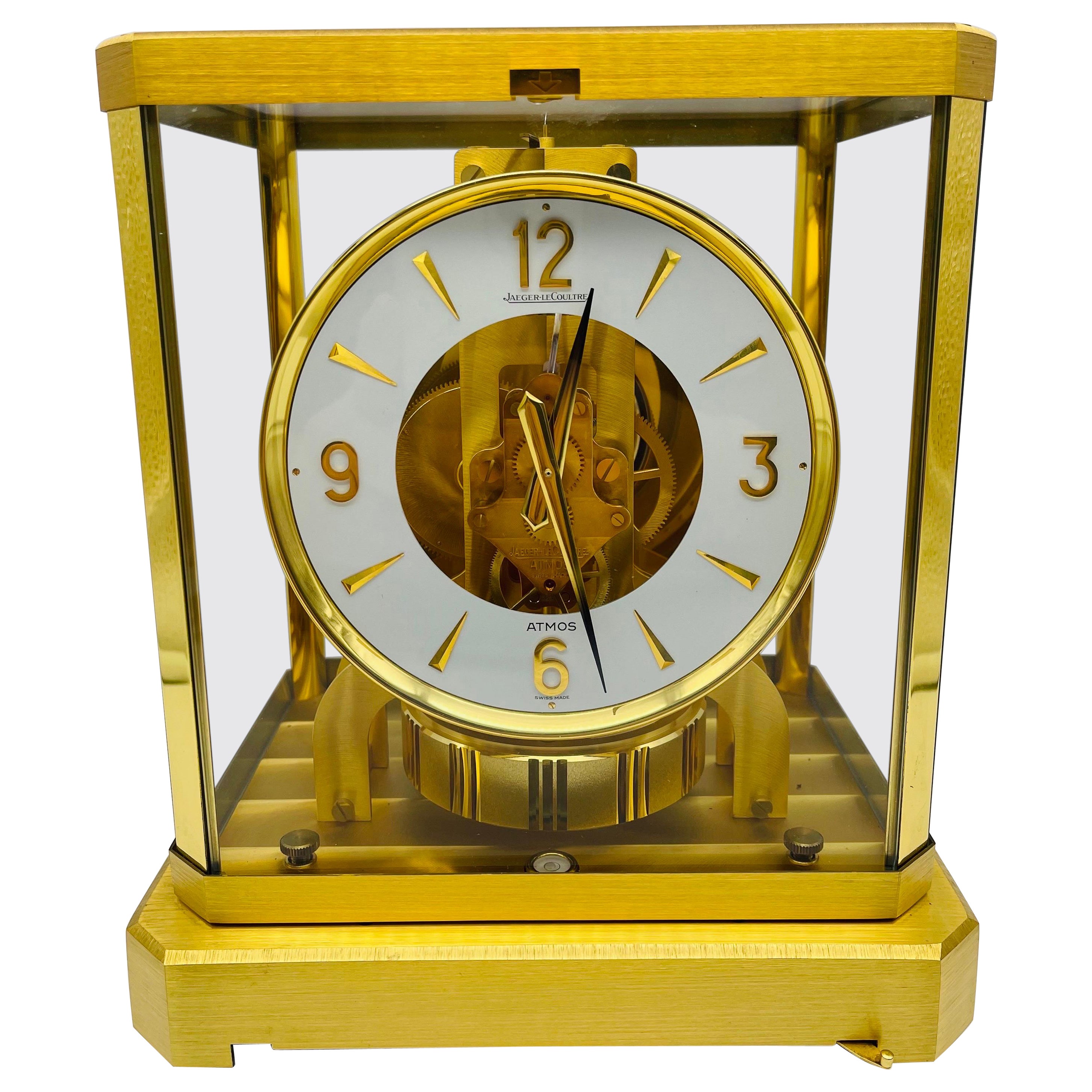 Atmos Jaeger Le Coultre Fireplace Clock Cal. 528 For Sale