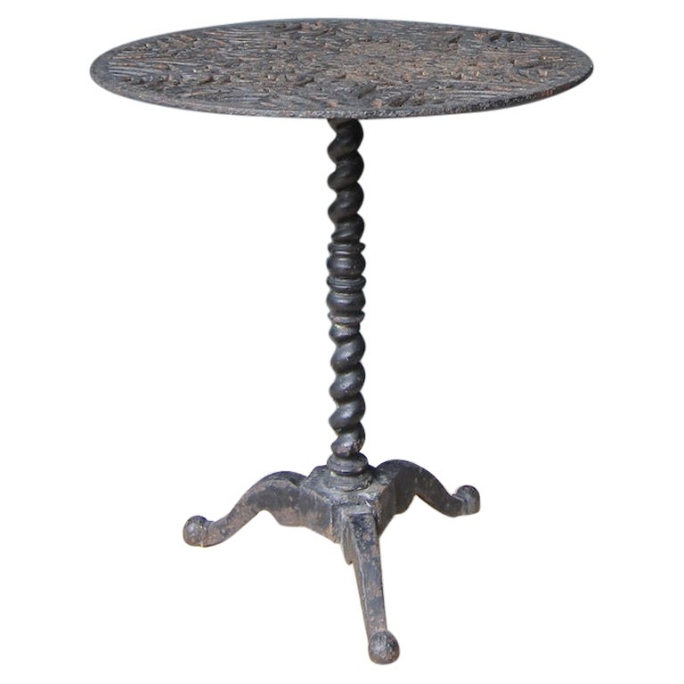 Round Cast Iron Table, around 1900