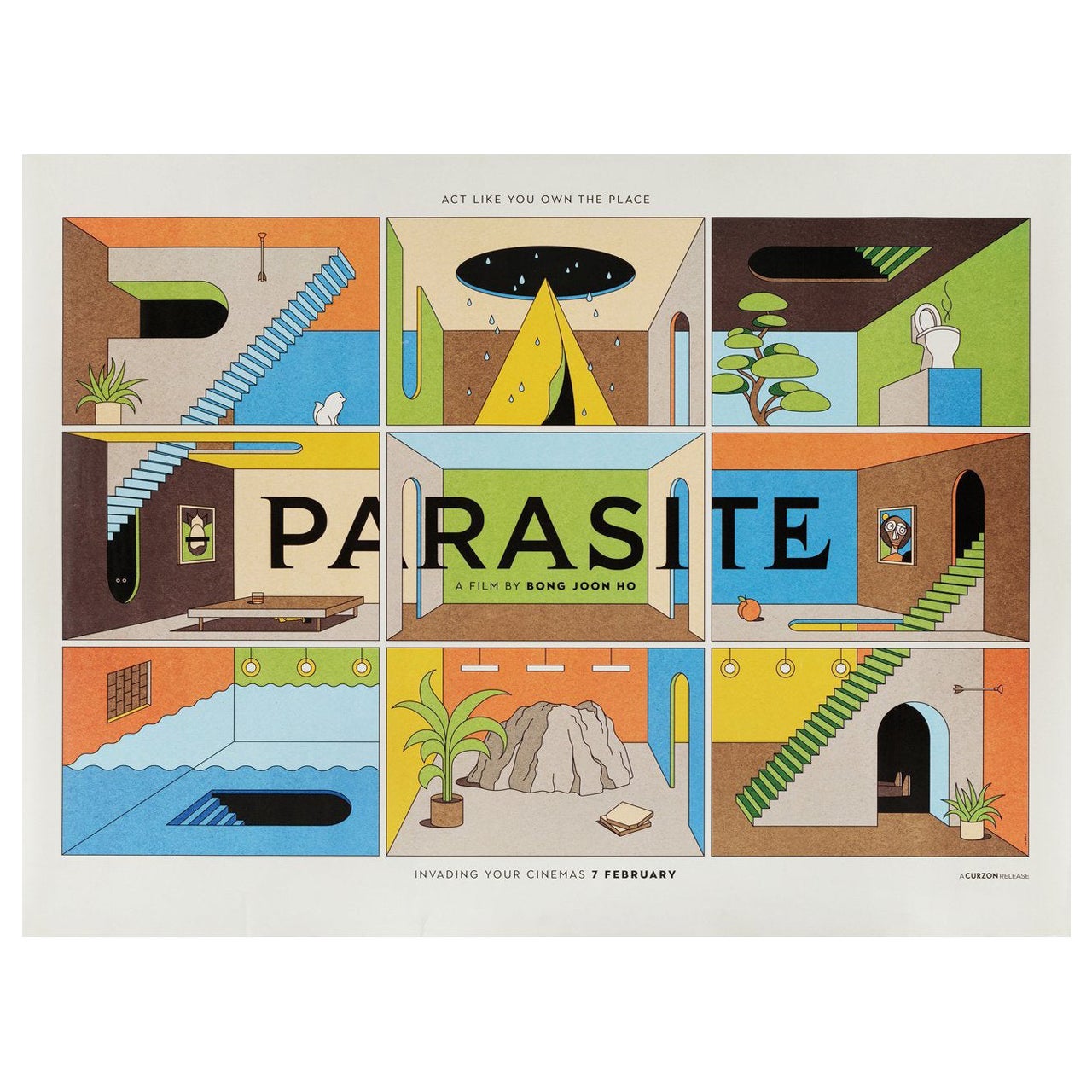 Parasite 2019 British Quad Film Poster For Sale at 1stDibs parasite original movie poster picture image image