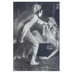 Antique Original Limited Edition Print by Frederick S.Coburn, " Loss of Breath ", 1902