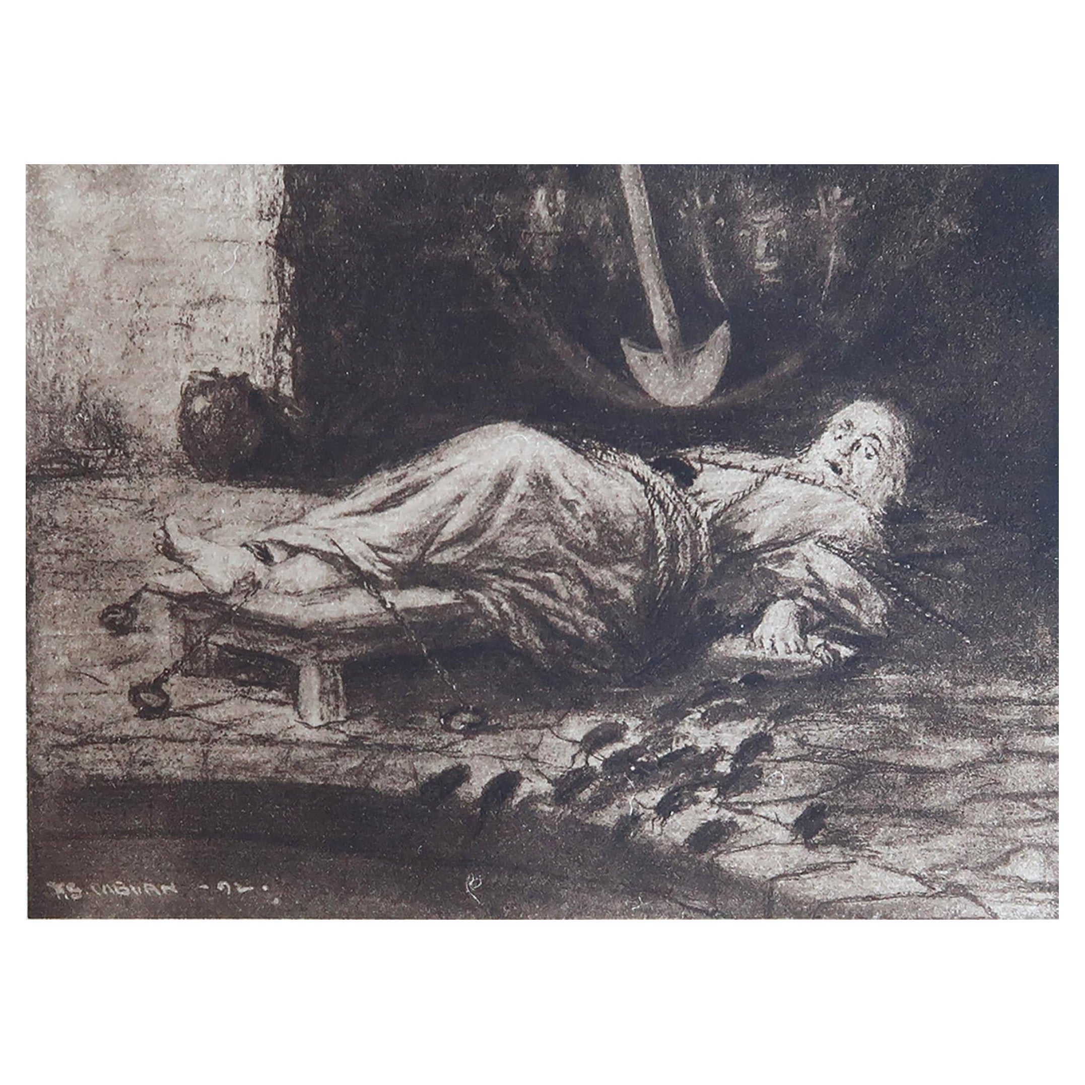 Original Limited Edition Print by Frederick S.Coburn, The Pit And The Pendulum  For Sale