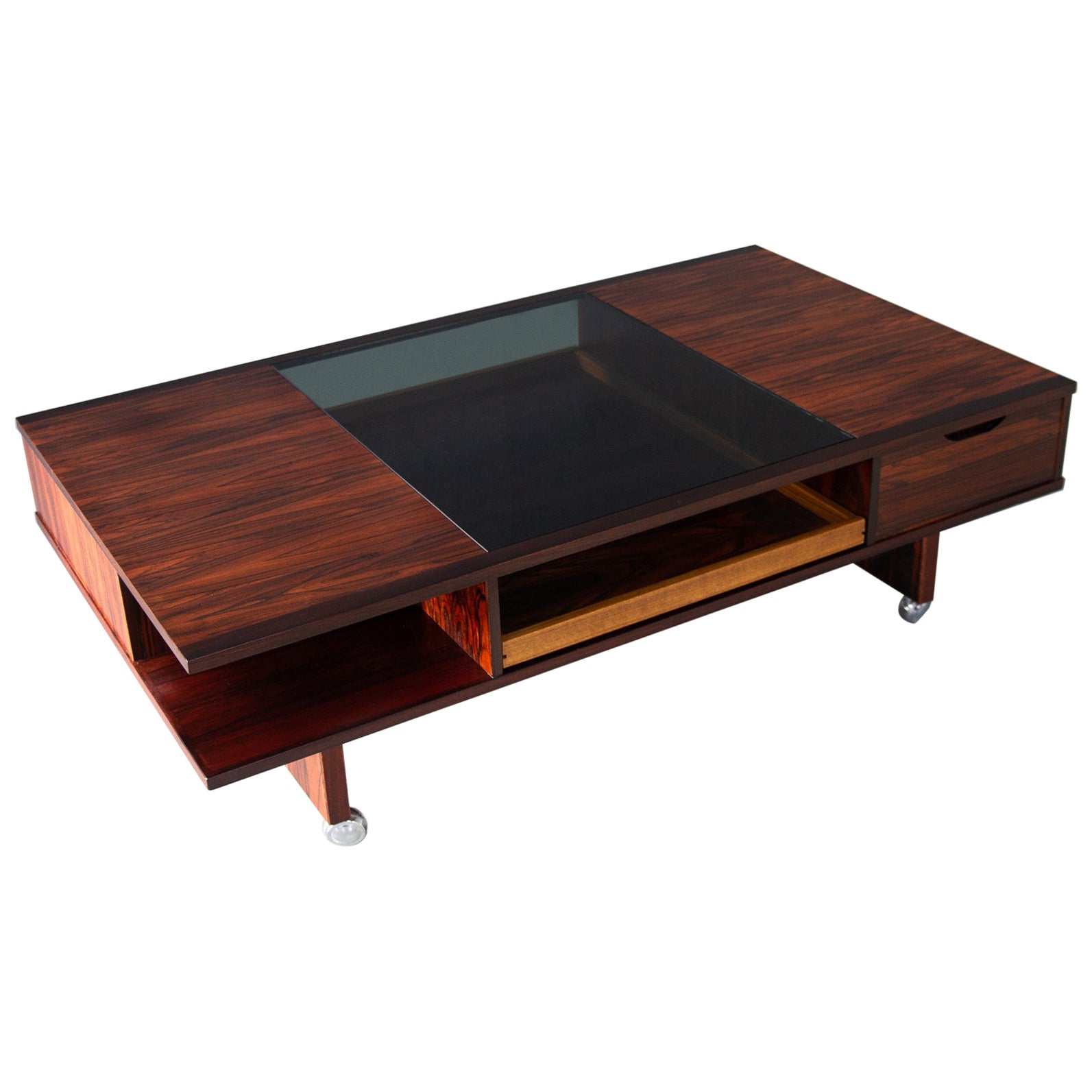 Vintage Danish Rosewood Coffee Table, 1960s For Sale