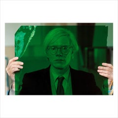 Signed Thomas Hoepker Magnum Print of Andy Warhol, NY 1981