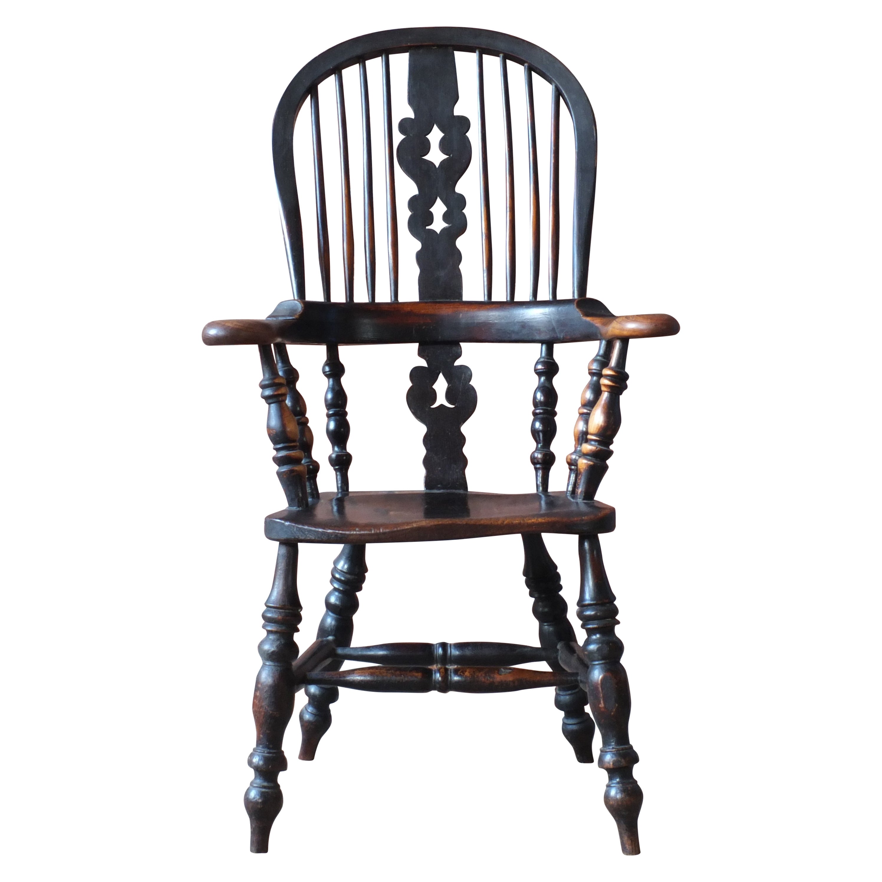 19th century Yorkshire broad arm Windsor chair