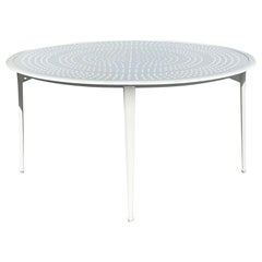 Retro Coastal Brown Jordan Aluminum Outdoor Dining Table