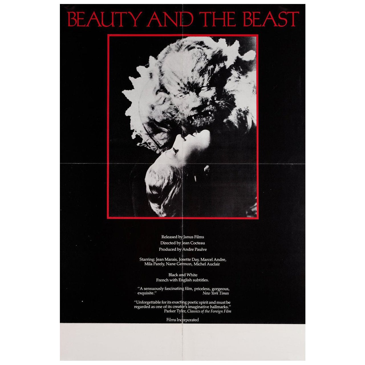 „La belle et la bete“, US-Filmplakat, 1970er-Jahre im Angebot