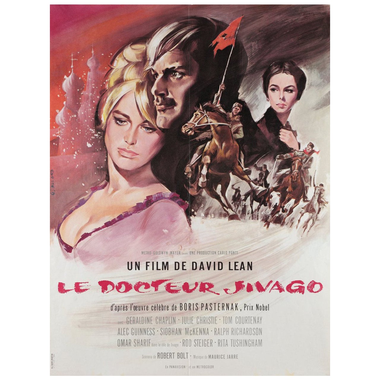 Doctor Zhivago 1966 French Moyenne Film Poster