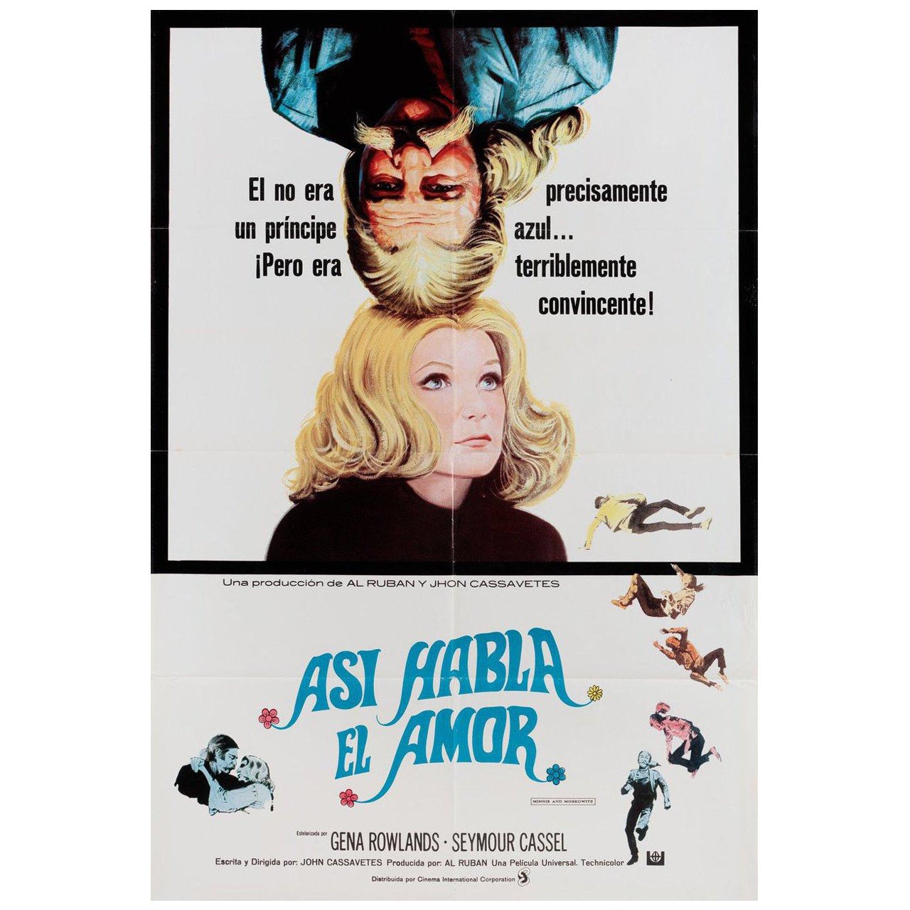 Minnie and Moskowitz 1971 Spanish B1 Film Poster