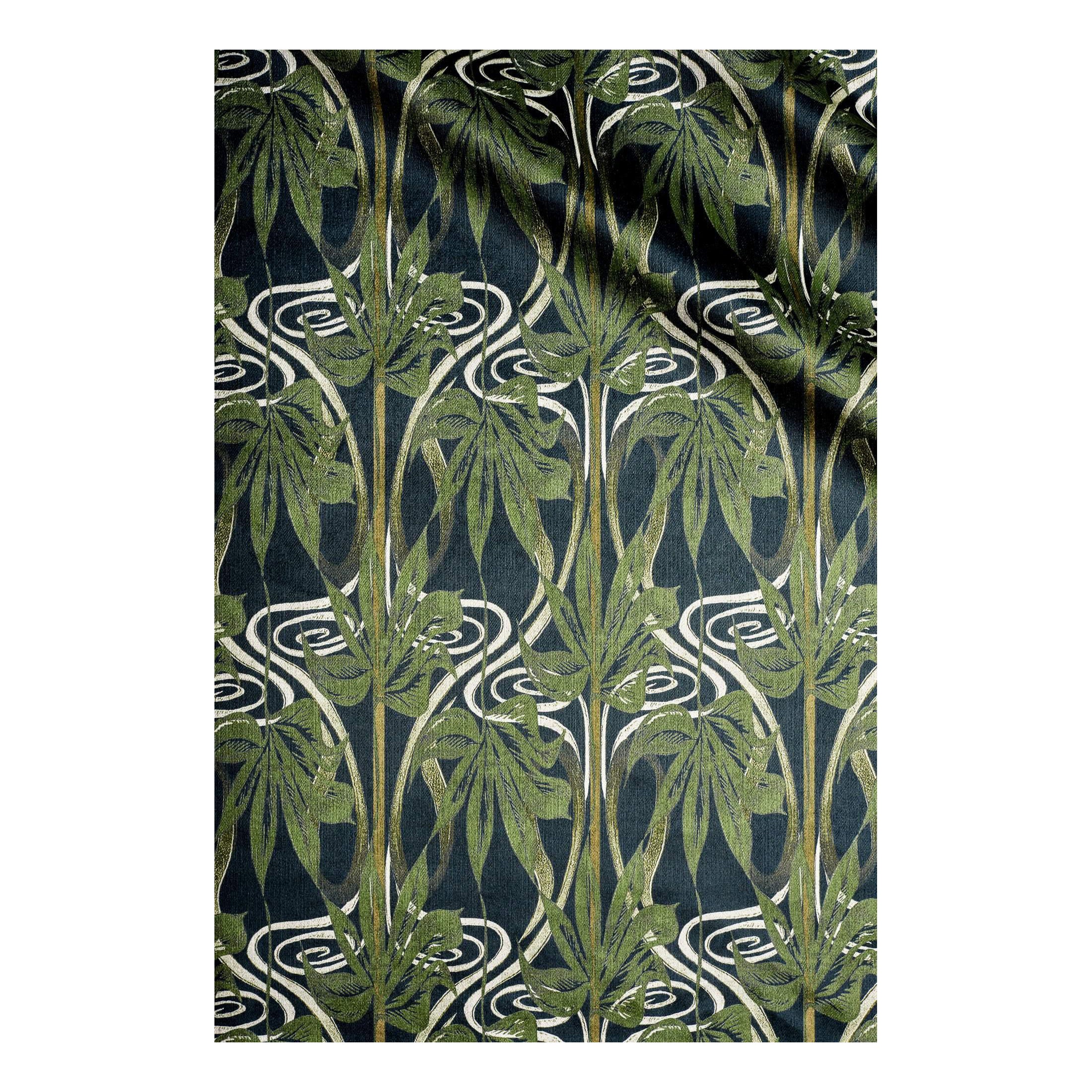 Dianne Green Velvet Fabric For Sale