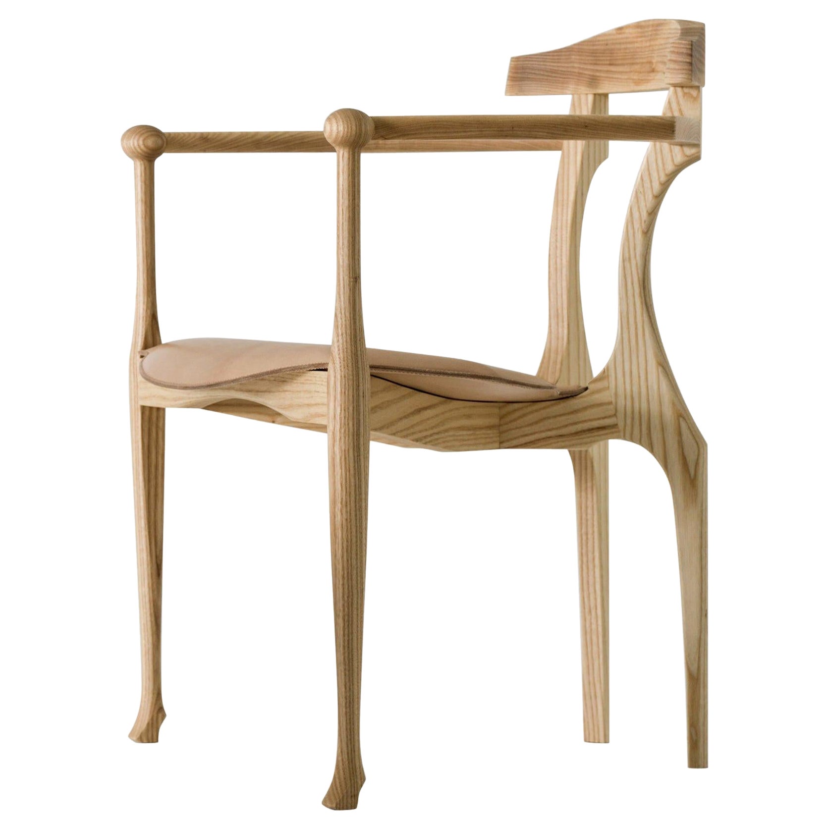 Oscar Tusquets Solid Ashwood Gaulino Easy Chair for BD Barcelona Design For Sale