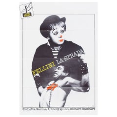 Affiche française du film La Strada, demi-grane, années 1990