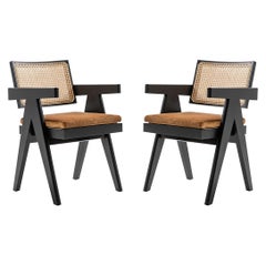 Set of Two Pierre Jeanneret 051 Capitol Complex Office Chair by Cassina