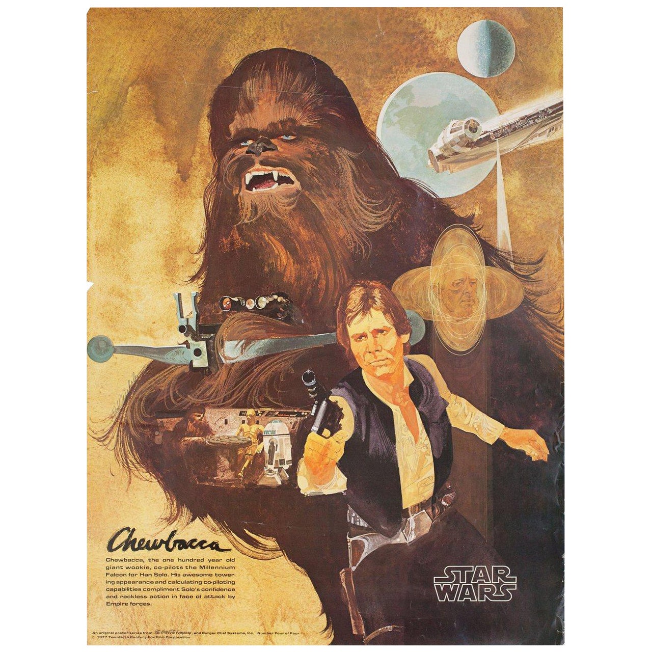 Star Wars 1977 U.S. Film Poster For Sale
