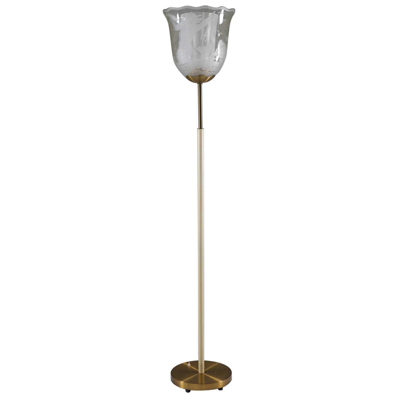 Swedish Modern Floor Lamp by Bo Notini for Glössner