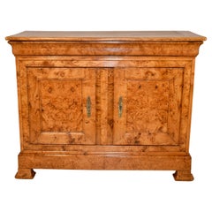 19th Century Burl Elm Buffet