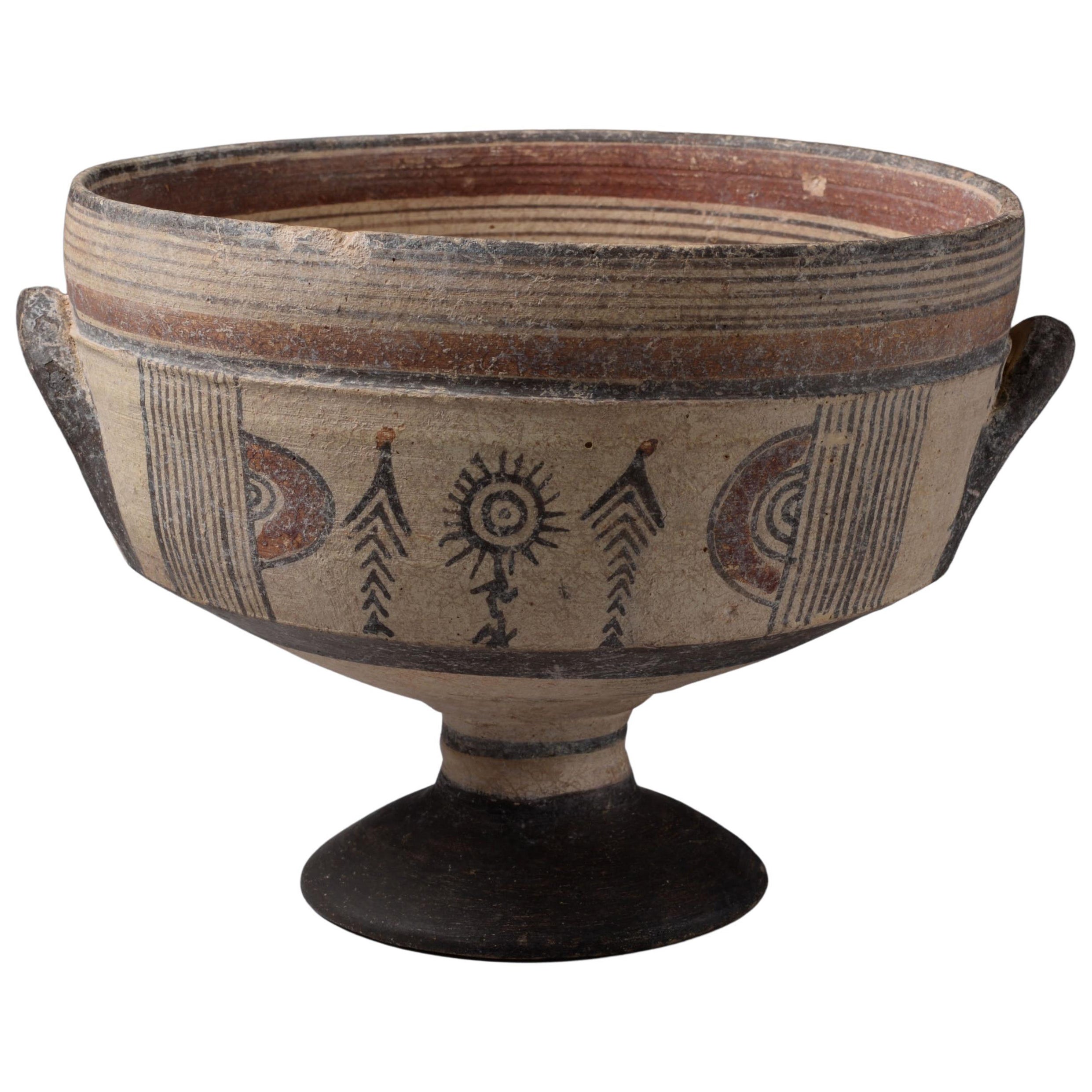 Ancient Greek Attic Black Figure Pottery Lekythos, 490 BC at 1stDibs