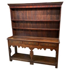 18th Century English Oak Pewter Dresser or Cupboard