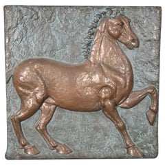 Vintage Three Dimensional Relief of Stallion