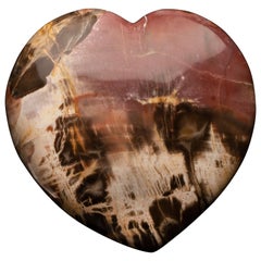 Genuine 220 Million Year Old Petrified Wood Heart from Madagascar // 2.93 Lb