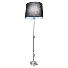 French 1940’s Silver Plated Floor Lamp 