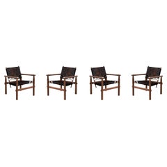 Set of Four Charlotte Perriand 533 Doron Hotel Armchair by Cassina