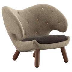 Finn Juhl Pelican Chair Upholstered in Fabric