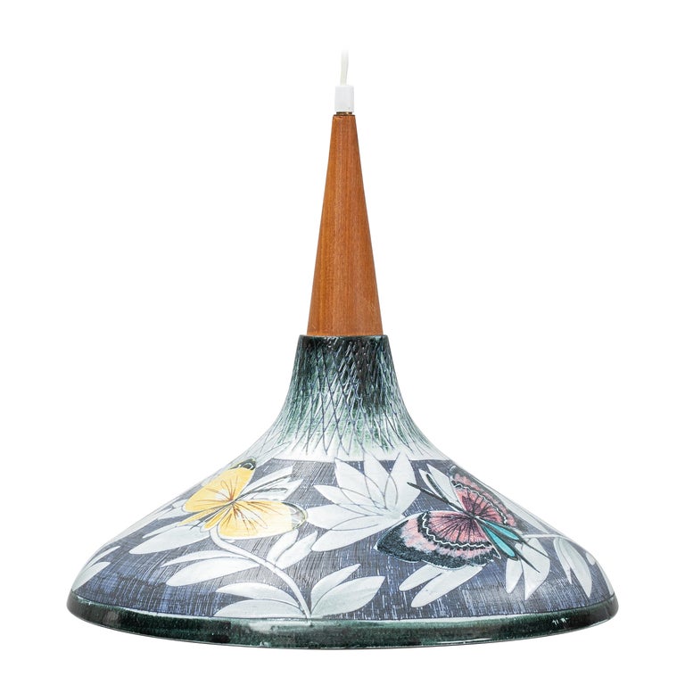 Pendentif Céramique Limoges Vintage - Authentique - Multicouleur - Homme