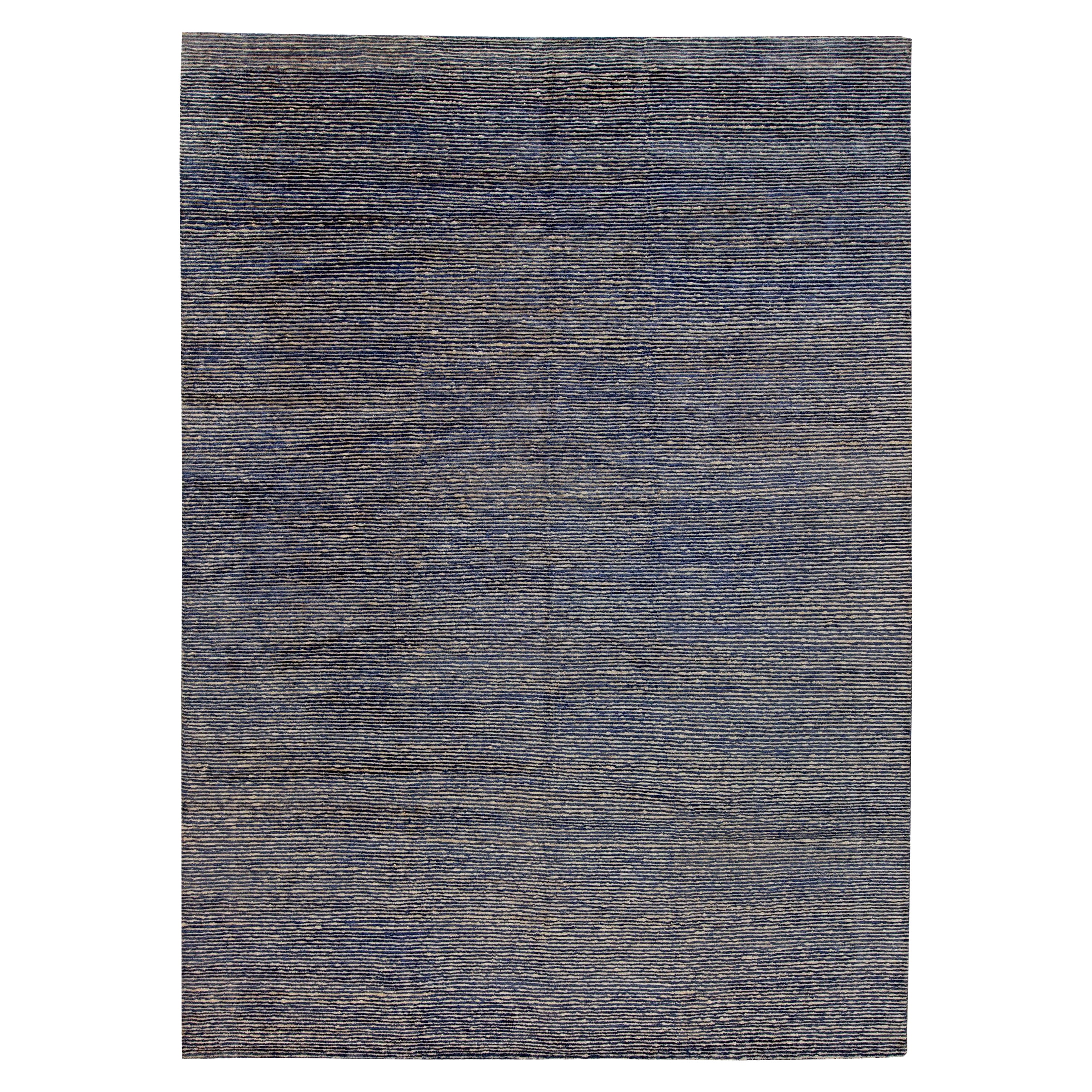 Modern Geometric Handmade Hemp Rug by Doris Leslie Blau at 1stDibs