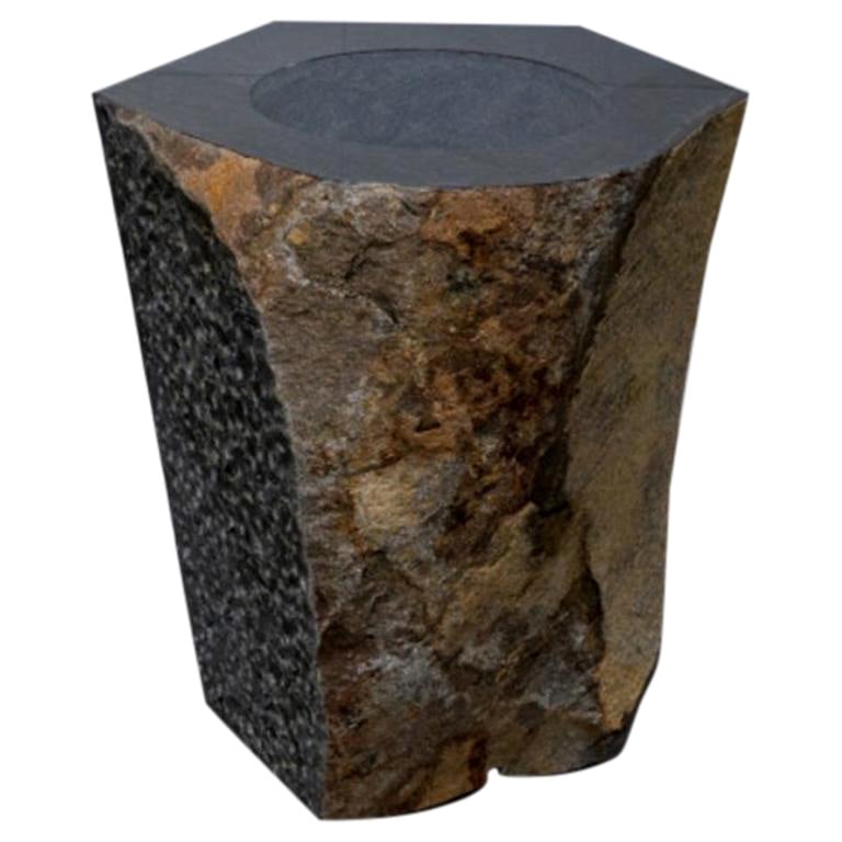 Contemporary Jesmonite Side Table, Acacia by Malgorzata Bany For Sale ...