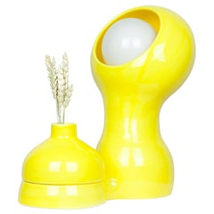 Glob Yellow Lamp + Vase by Lola Mayeras