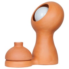 Glob Terracotta Lamp + Vase by Lola Mayeras