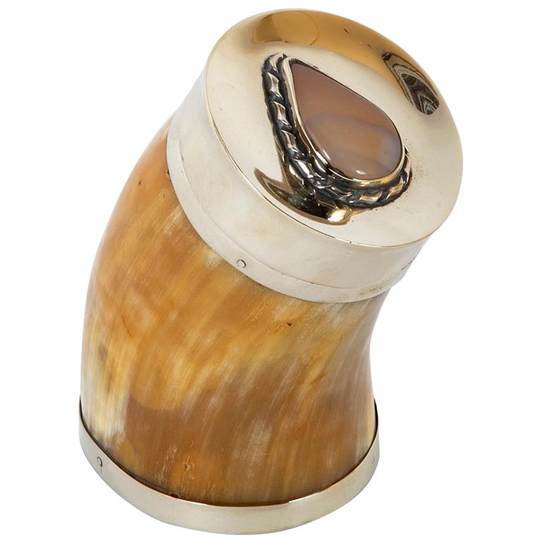 Anthony Redmile Box with Nickle Plated Mounts and Inset Opal Anthony Redmile Box with Nickle Plated Mounts and Inset Opal