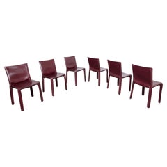CAB Chairs by Mario Bellini for Cassina, Set of 6