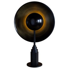 Metropolis Noir, Brass Limited Edition Table Lamp by Jan Garncarek