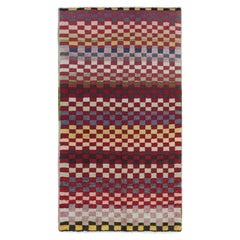 Vintage Zeki Müren Runner in Polychromatic Patterns by Rug & Kilim