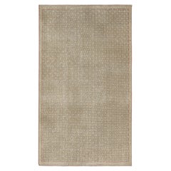 Vintage Zeki Müren Teppich mit Beige-Braunem Geometrischem Muster von Rug & Kilim
