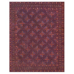 Handgewebter antiker Bokhara-Teppich aus dem späten 19.