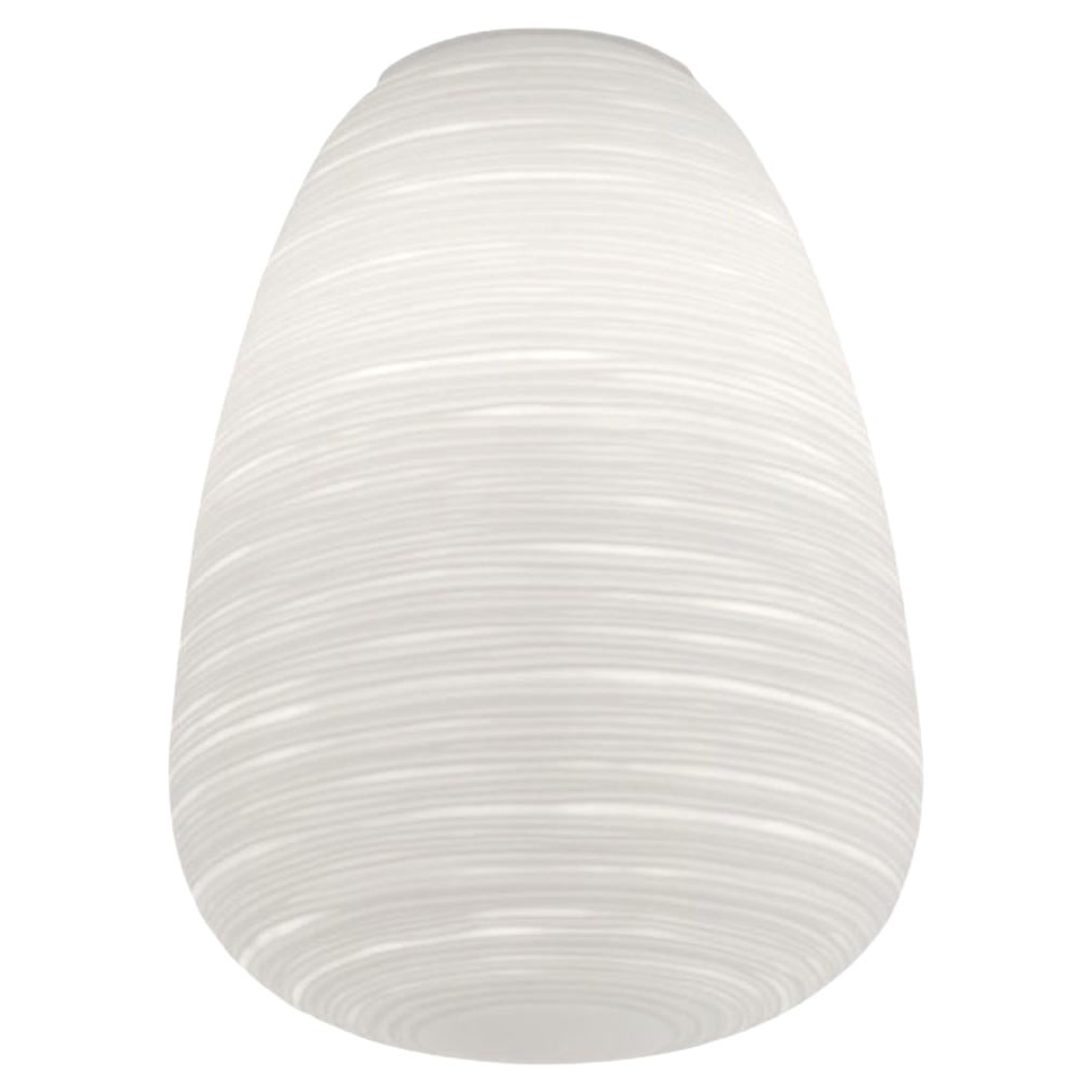 ‘Rituals 1’ Blown Opaline Glass Flush Mount Ceiling Lamp in White for Foscarini For Sale