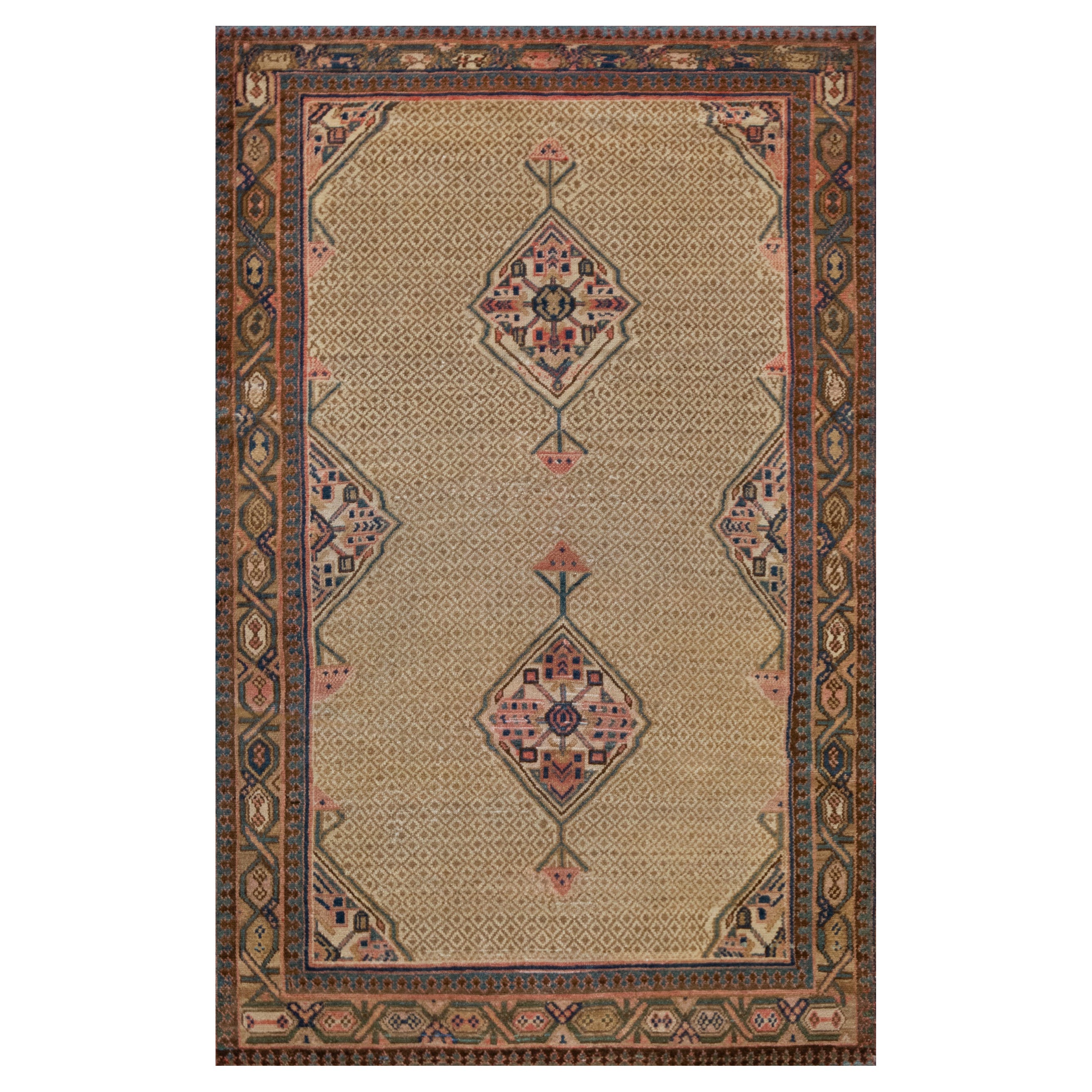 Antiker um 1900 Persischer Serab-Teppich