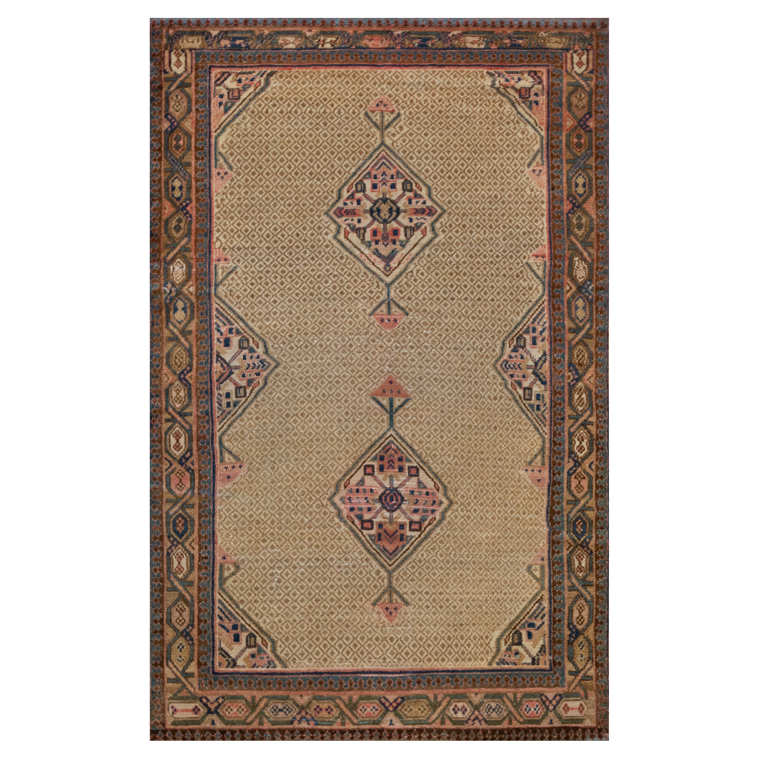 Antique Circa 1900 Persian Serab Rug For Sale