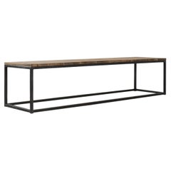 Antique Reclaimed Wood and Metal Coffee Table