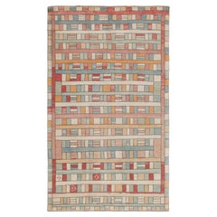 Vintage Zeki Müren Teppich in polychromatischen geometrischen Mustern von Rug & Kilim