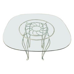 Coastal Wrought Iron Seashell Table