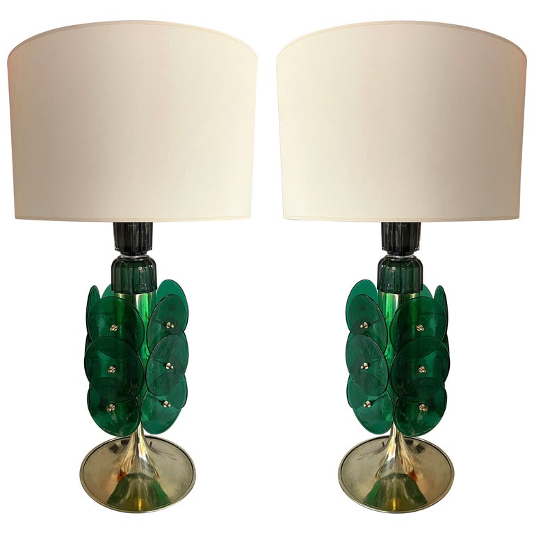 Lampe de banquier premium en laiton verre bronzé vert bureau H : 28,5 cm E14 max 60W Art Nouveau lampe de table réglable faite à la main pour bureau