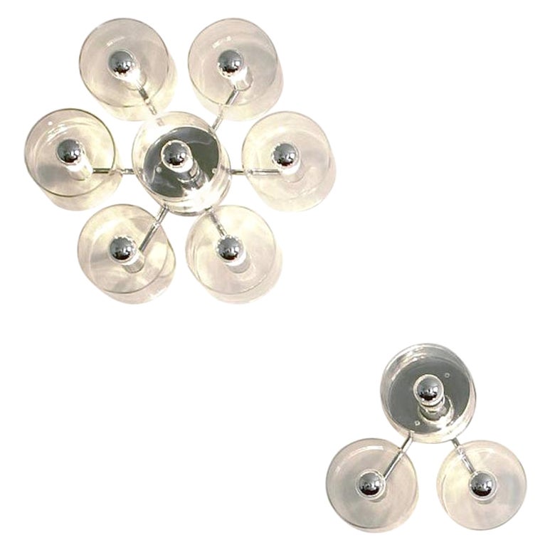 Marta Laudani & MarCo Romanelli Set of Two Wall Lamp 'Fiore' by Oluce For Sale