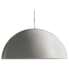 Vico Magistretti Suspension Lamp 'Sonora' 493 Painted White by Oluce